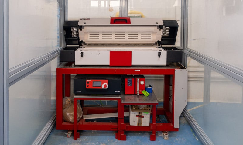 horno tubular rotatorio de 1 kg