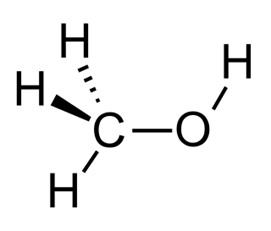 estructura del metanol