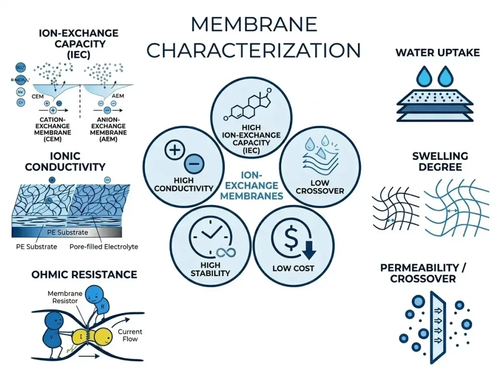 Membranes characterization